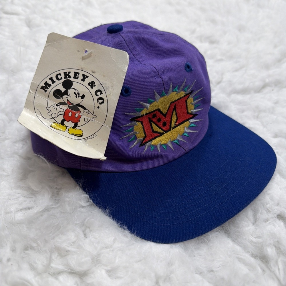 Vintage 90's Disney Mickey Mouse Mickey Unlimited Embroidered Hat Cap New Rare!!